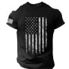 T-Shirts Et Debardeurs Pour Hommes LITB | Drapeau National T Shirt Tee Homme Graphique Melange De Coton Chemise Sportif Classique Chemise Manche Courte T-Shirt Confortable Sport Exterieur Vacances Ete Vetements De