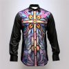 Chemises Pour Hommes LITB | Floral Colore Artistique Abstrait Homme Chemise Usage Quotidien Sortie Automne Hiver Col Rabattu Manche Longue , , S, M, L Tissu Extensible Dans Les 4 Sens Chemise