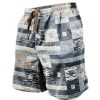 Bas Pour Hommes LITB | Homme Short Short D Ete Short De Plage Cordon Taille Elastique Impression 3D Graphic Bloc De Couleur Formes Geometriques Respirable Doux Court Casual Du Quotidien Vacances Vetement De Rue Hawaien