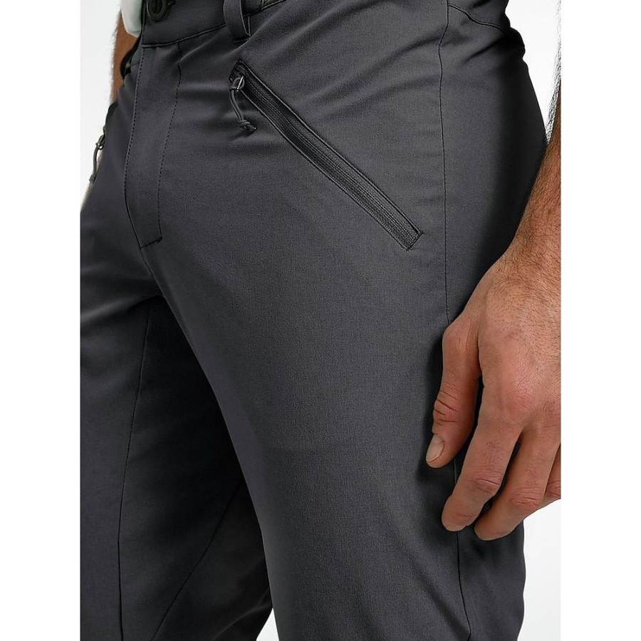 Bas Pour Hommes LITB | Homme Pantalon Chino Pantalon Chino Pantalon Plisse Bouton Poche Zippee Jambe Droite Plein Confort Respirable Entreprise Du Quotidien Vacances Melange De Coton Mode Chic Et Moderne Gris