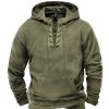 Sweats A Capuche Et Sweat-Shirts LITB | Homme Sweat A Capuche Capuche Plein Lacet Poche Sport & Loisir Du Quotidien Vacances Vetement De Rue Frais Decontractees Printemps & Automne Vetement Tenue Pulls Capuche Pulls Vert Veronese