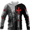 Sweats A Capuche Et Sweat-Shirts LITB | Homme Sweat A Capuche Capuche Chevaliers Templiers Imprimes Photos Imprimer Du Quotidien Des Sports 3D Effet Vetement De Rue Design Casual Printemps & Automne Vetement Tenue Knight Templar Gris Fonce