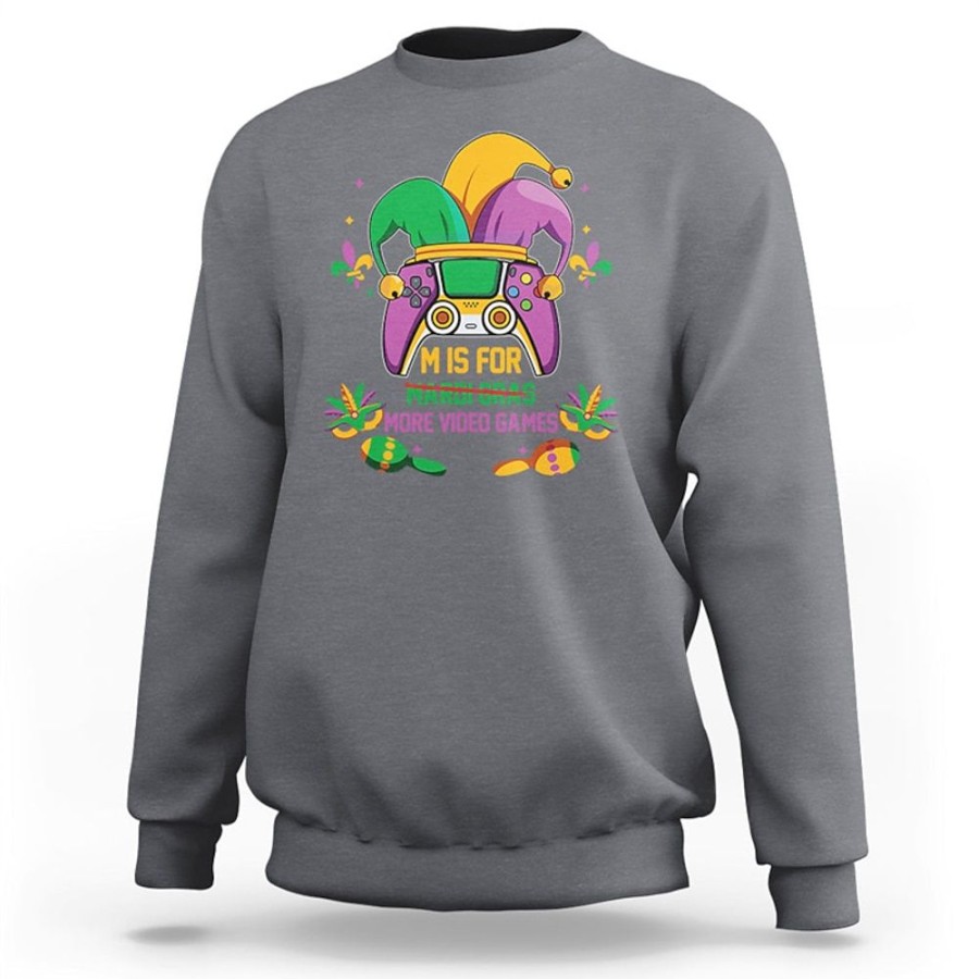 Sweats A Capuche Et Sweat-Shirts LITB | Carnaval Graphique Console De Jeu Mode Homme Impression 3D Pull Sweat Vacances Vacances Sortir Sweats Col Rond Imprime Printemps& Sweat A Capuche De Createur D Automne