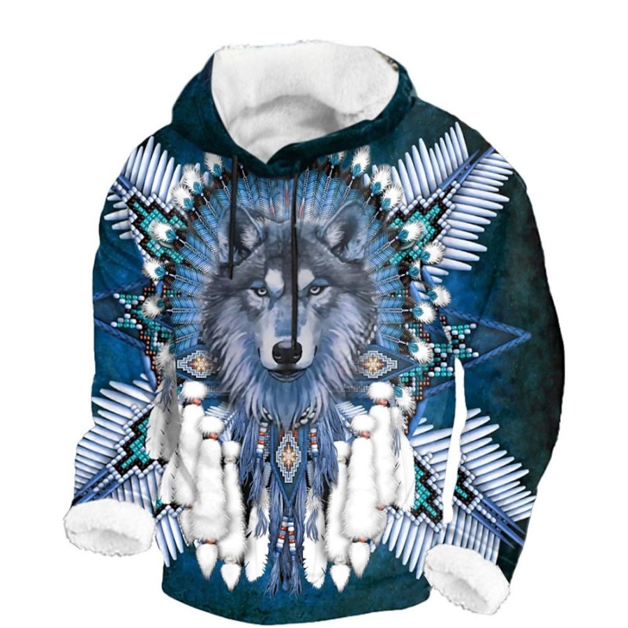 Sweats A Capuche Et Sweat-Shirts LITB | Graphic Animal Homme Mode 3D Effet Sweat A Capuche Vacances Sortie Vetement De Rue Sweats A Capuche Capuche Imprime Toison Automne Hiver Designer Sweat A Capuche