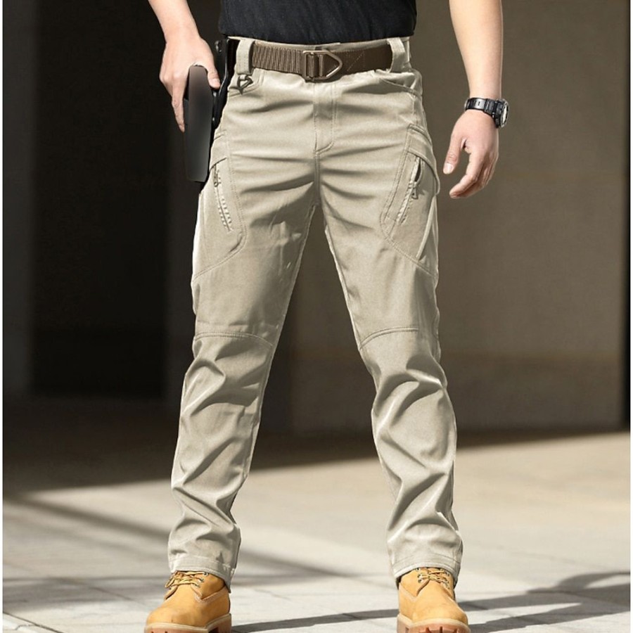 Bas Pour Hommes LITB | Homme Pantalon Cargo Pantalon Cargo Pantalon Tactique Poche Classique Plusieurs Poches Couleur Unie Confort Exterieur Toute La Longueur Casual Du Quotidien Vetement De Rue Mode