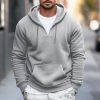 Sweats A Capuche Et Sweat-Shirts LITB | Homme Sweat A Capuche Sweats A Capuche Zippes Capuche Plein Poche Sport & Loisir Du Quotidien Vacances Vetement De Rue Frais Decontractees Printemps & Automne Vetement Tenue