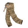 Bas Pour Hommes LITB | Homme Pantalon Cargo Pantalon Cargo Pantalons De Randonnee Poche Plein Camouflage Confort Respirable Exterieur Du Quotidien Sortie Mode Decontractees