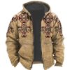 Sweats A Capuche Et Sweat-Shirts LITB | Tribal Imprimes Photos Homme Sportif 3D Effet Sweat A Capuche Zippe Vacances Vetement De Rue Sweats A Capuche Manche Longue Capuche Imprimer Poche Printemps & Automne Designer Sweat