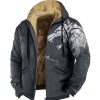 Sweats A Capuche Et Sweat-Shirts LITB | Animal Loup Homme Du Quotidien 3D Effet Sweat A Capuche Zippe Vacances Sortie Sweats A Capuche Manche Longue Capuche Toison Hiver Designer Sweat A Capuche