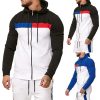 Sweats A Capuche Et Sweat-Shirts LITB | Homme Sweat A Capuche Sweat A Capuche Zippe Capuche Bloc De Couleur Patchwork Sport & Loisir Du Quotidien Vacances Vetement De Rue Frais Decontractees Printemps & Automne Vetement Tenue