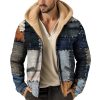 Sweats A Capuche Et Sweat-Shirts LITB | Graphic Plaid Homme Du Quotidien 3D Effet Sweat A Capuche Vacances Sortie Sweats A Capuche Marine Roi Manche Longue Capuche Imprimer Automne Hiver Designer Sweat A Capuche