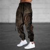 Bas Pour Hommes LITB | Homme Joggings Pantalon Jogger Pantalon Cordon Taille Elastique Impression 3D Imprimes Photos Confort Respirable Sport Exterieur Casual Du Quotidien Melange De Coton Eponge Vetement De Rue Design