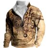 Sweats A Capuche Et Sweat-Shirts LITB | Graphic Parties Mecaniques Homme Du Quotidien 3D Effet Sweat Shirt Vacances Sortie Vetement De Rue Sweats Manche Longue Quarter Zip Imprimer Toison Automne Hiver Designer Sweat A Capuche