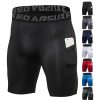 Bas Pour Hommes Arsuxeo | Arsuxeo Homme Short Cuissard Running Course Cuissard Avec Poche Telephone Taille Haute Sous Vetement Athletique Spandex Etirement A 4 Voies Respirable Sechage Rapide Yoga Aptitude Exercice Physique