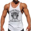 T-Shirts Et Debardeurs Pour Hommes LITB | Graphic Muscle Viking Sportif Du Quotidien Design Homme 3D Effet Debardeur Top T-Shirt Sans Manches Pour Hommes Sport Exterieur Vacances Gymnastique T-Shirt Sans Manches