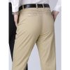 Bas Pour Hommes LITB | Homme Pantalon Chino Pantalon Chino Poche Jambe Droite Plein Confort Respirable Exterieur Du Quotidien Sortie 100% Coton Mode Decontractees