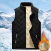 Vetements D'Exterieur Pour Hommes LITB | Homme Manteau D Hiver Gilet Matelasse Zippe Poche Polyester Poche Exterieur Rendez-Vous Casual Quotidien Normal Mode Decontractees Doublure Polaire Chaud Hiver Doudoune