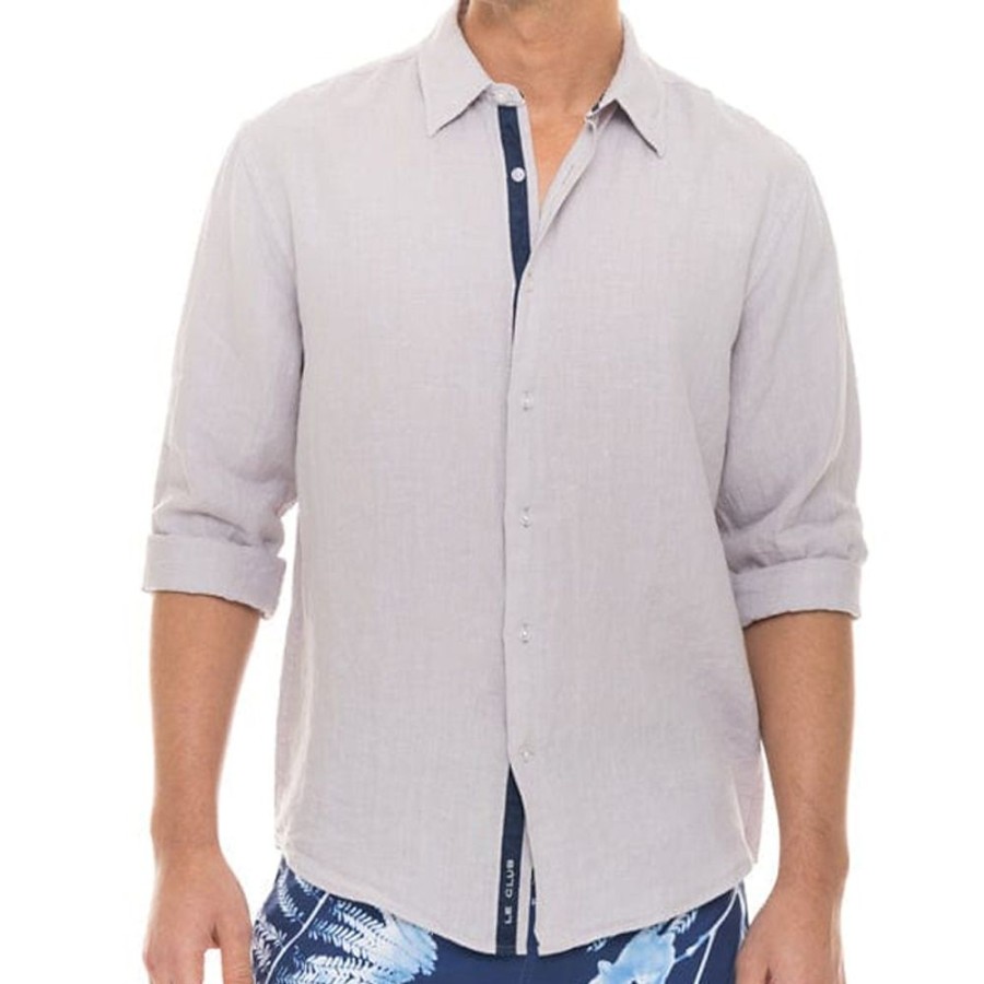 Chemises Pour Hommes LITB | Homme Chemise Chemise Lin Chemise Boutonnee Chemise De Plage Manche Longue Plein Revers Printemps Ete Casual Du Quotidien Vetement Tenue