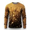 T-Shirts Et Debardeurs Pour Hommes LITB | Graphic Paillete Mode Design Decontractees Homme 3D Effet T Shirt Tee Sport Exterieur Vacances Sortie Nouvel An T-Shirt Manche Longue Col Ras Du Cou Chemise Printemps & Automne