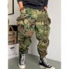 Bas Pour Hommes LITB | Homme Pantalon Cargo Pantalon Cargo Pantalon Camouflage Poche Camouflage Confort Respirable Exterieur Du Quotidien Sortie Mode Decontractees Vert Veronese