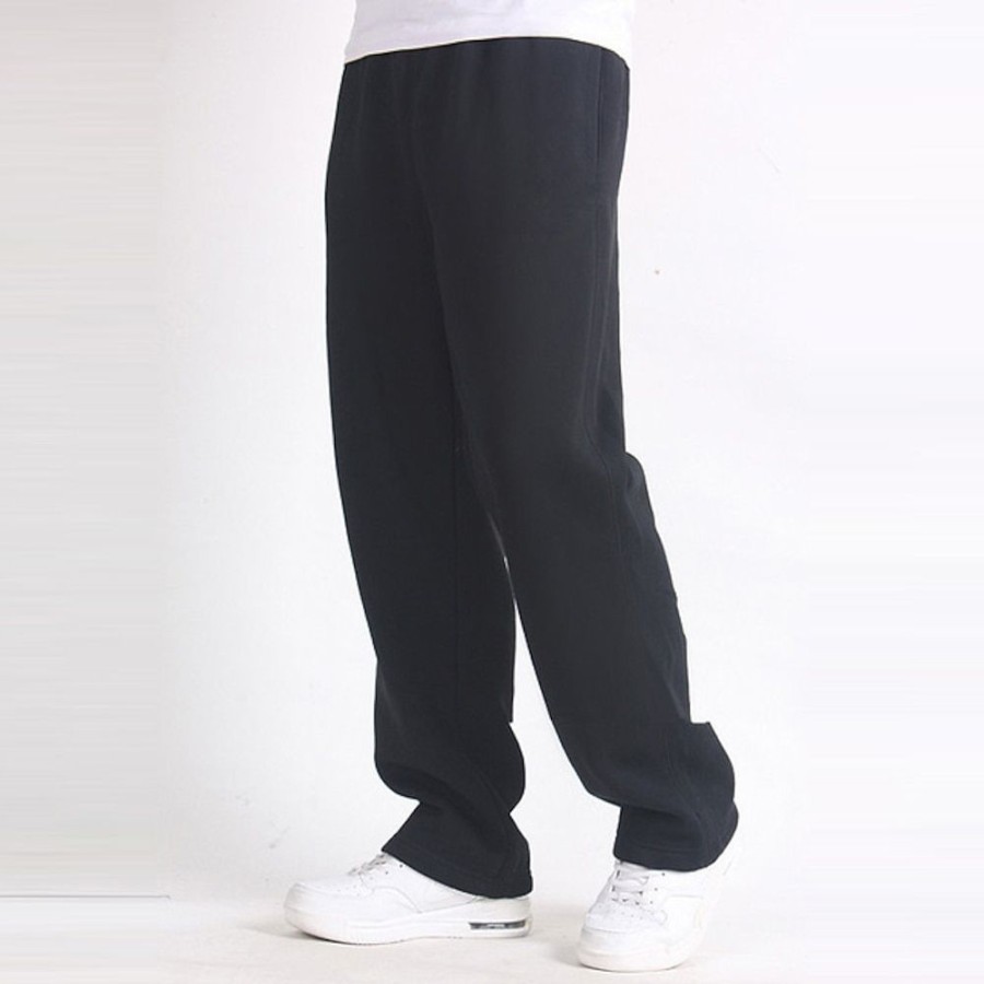 Bas Pour Hommes LITB | Homme Pantalon En Molleton Joggings Pantalon Jogger Pantalon Taille Elastique Jambe Droite Couleur Unie Plein Respirable Confortable Toute La Longueur Sport Exterieur Usage Quotidien Casual Sport