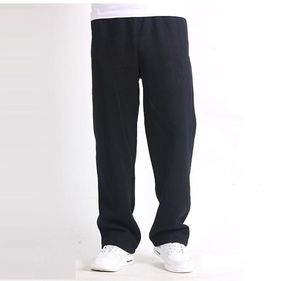 Bas Pour Hommes LITB | Homme Pantalon En Molleton Joggings Pantalon Jogger Pantalon Taille Elastique Jambe Droite Couleur Unie Plein Respirable Confortable Toute La Longueur Sport Exterieur Usage Quotidien Casual Sport