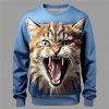 Sweats A Capuche Et Sweat-Shirts LITB | Graphic Animal Homme Mode 3D Effet Sweat A Capuche Vacances Sortie Vetement De Rue Sweats Manche Longue Col Ras Du Cou Imprimer Printemps & Automne Designer Sweat A Capuche