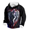 Sweats A Capuche Et Sweat-Shirts LITB | Graphic Diable Homme Mode 3D Effet Sweat A Capuche Vacances Sortie Vetement De Rue Sweats A Capuche Capuche Imprime Toison Automne Hiver Designer Sweat A Capuche