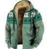 Sweats A Capuche Et Sweat-Shirts LITB | Tribal Imprimes Photos Homme Du Quotidien 3D Effet Sweat A Capuche Zippe Vacances Sortie Sweats A Capuche Manche Longue Capuche Toison Hiver Designer Sweat A Capuche