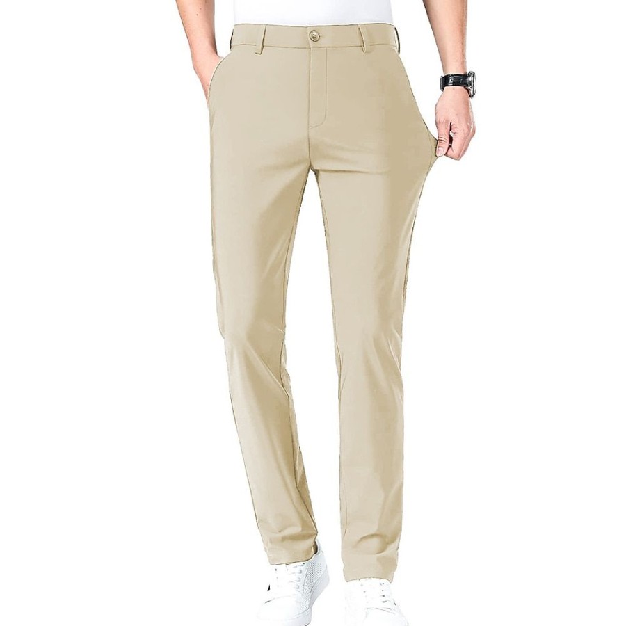 Bas Pour Hommes LITB | Homme Pantalons De Golf Pantalon Pantalons Decontractes Pantalon Extensible Poche Plein Confort Respirable Exterieur Du Quotidien Sortie Mode Decontractees