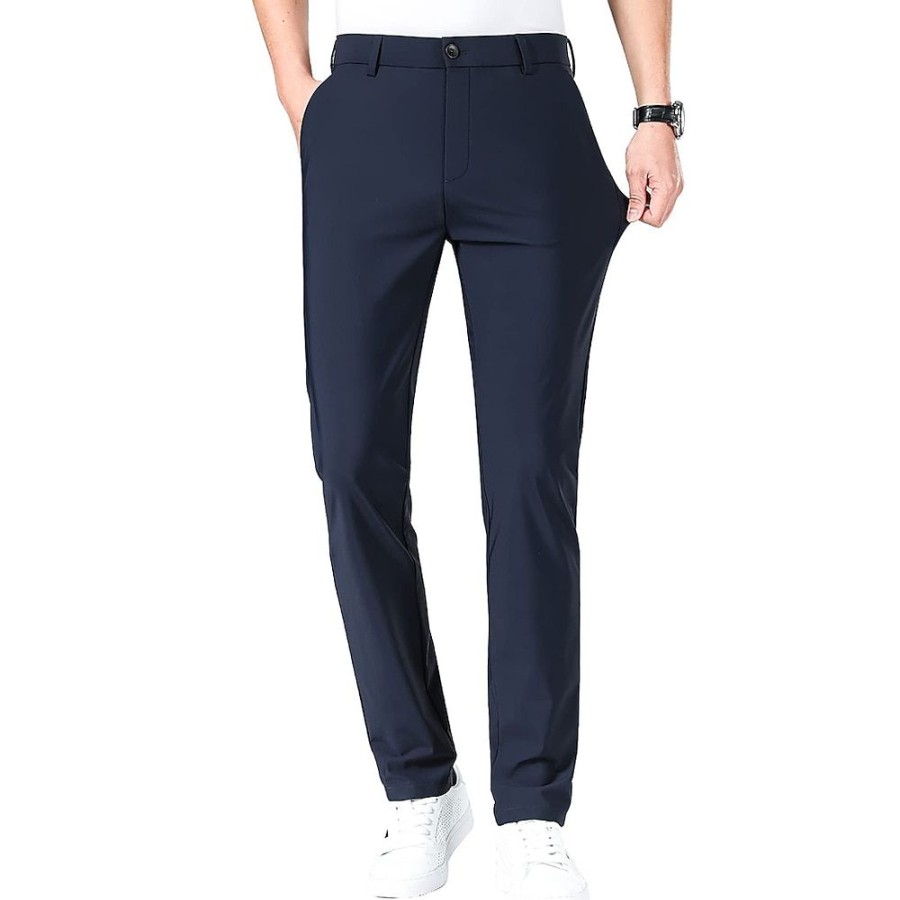 Bas Pour Hommes LITB | Homme Pantalons De Golf Pantalon Pantalons Decontractes Pantalon Extensible Poche Plein Confort Respirable Exterieur Du Quotidien Sortie Mode Decontractees