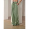 Boutique De Linge LITB | 40% Lin Homme Pantalon En Lin Pantalon Bouffant Pantalon De Plage Conception De Cordon Elastique Poche Avant Couleur Unie Confort Doux Yoga Du Quotidien Mode Vetement De Rue