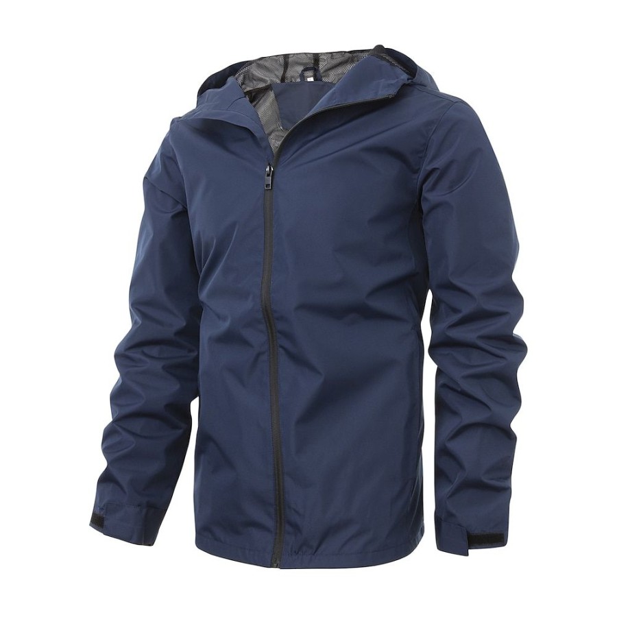 Vetements D'Exterieur Pour Hommes LITB | Homme Veste Blouson Veste De Randonnee Veste Coupe-Vent Base-Ball Gymnastique Etanche Geometrique Printemps & Automne Classique Mince Justaucorps Gymnastiques Traditionnel / Classique Capuche Normal