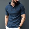 T-Shirts Et Debardeurs Pour Hommes LITB | Homme T Shirt Tee T-Shirt Plein Capuche Plein Air Vacances Manches Courtes Poche Avant Vetement Tenue Mode Design Basique