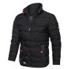 Vetements D'Exterieur Pour Hommes LITB | Homme Manteau D Hiver Veste D Hiver Doudoune Zippe Poche Polyester Poche Bureau Et Carriere Rendez-Vous Casual Quotidien Normal Mode Decontractees Coupe Vent Chaud Hiver Plein