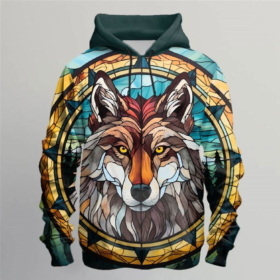 Sweats A Capuche Et Sweat-Shirts LITB | Graphic Animal Homme Mode 3D Effet Sweat A Capuche Sport Exterieur Vacances Vetement De Rue Sweats A Capuche Manche Longue Capuche Imprimer Poche Avant Printemps & Automne Designer