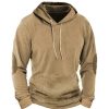 Sweats A Capuche Et Sweat-Shirts LITB | Homme Sweat A Capuche Capuche Plein Sport & Loisir Du Quotidien Vacances Vetement De Rue Frais Decontractees Printemps & Automne Vetement Tenue Pulls Capuche Pulls Molletonnes