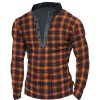 T-Shirts Et Debardeurs Pour Hommes LITB | Homme T Shirt Tee Chemise Henley Shirt T-Shirt Chemise A Manches Longues Tartan Henley Plein Air Vacances Manche Longue Vetement Tenue Mode Design Basique