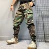 Bas Pour Hommes LITB | Homme Pantalon Cargo Pantalon Cargo Pantalon Camouflage Poche Camouflage Confort Respirable Exterieur Du Quotidien Sortie Mode Decontractees