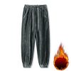 Bas Pour Hommes LITB | Homme Pantalon En Molleton Joggings Pantalon Jogging Poche Cordon Taille Elastique Plein Confort Respirable Exterieur Du Quotidien Sortie Mode Decontractees