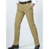 Bas Pour Hommes LITB | Homme Pantalon Chino Pantalon Chino Poche Jambe Droite Plein Confort Respirable Exterieur Du Quotidien Sortie 100% Coton Mode Decontractees