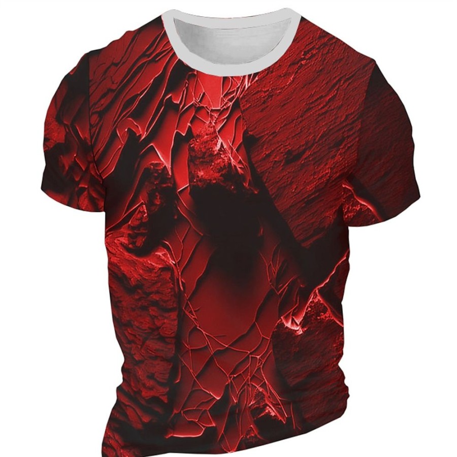 T-Shirts Et Debardeurs Pour Hommes LITB | Graphic Abstrait Du Quotidien Design Retro Vintage Homme 3D Effet T Shirt Tee Sport Exterieur Vacances Sortie T-Shirt Manche Courte Col Ras Du Cou Chemise Printemps Ete Vetement Tenue