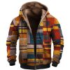 Sweats A Capuche Et Sweat-Shirts LITB | Graphic Bloc De Couleur Homme Du Quotidien 3D Effet Sweat A Capuche Vacances Sortie Sweats A Capuche Manche Longue Capuche Imprimer Automne Hiver Designer Sweat A Capuche