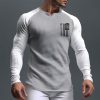 T-Shirts Et Debardeurs Pour Hommes LITB | Graphic 1776 Drapeau National Sportif Du Quotidien Decontractees Homme 3D Effet T Shirt Tee Chemise Gaufree T-Shirt Raglan Sport Exterieur Vacances Sortie T-Shirt Manche