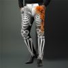 Bas Pour Hommes LITB | Cranes Squelette Punk Abstrait Homme Impression 3D Pantalon Exterieur Usage Quotidien Vetement De Rue Halloween Polyester S M L Taille Mediale Elasticite Pantalon Gris