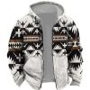 Sweats A Capuche Et Sweat-Shirts LITB | Tribal Imprimes Photos Homme Sportif 3D Effet Sweat A Capuche Zippe Vacances Vetement De Rue Sweats A Capuche Manche Longue Capuche Imprimer Poche Printemps & Automne Designer Sweat