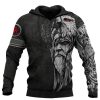 Sweats A Capuche Et Sweat-Shirts LITB | Homme Unisexe Sweat A Capuche Capuche Imprimes Photos Humain Viking Imprimer Du Quotidien Des Sports 3D Effet Vetement De Rue Design Casual Printemps & Automne Vetement Tenue Pulls Capuche Pulls Noir