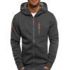 Sweats A Capuche Et Sweat-Shirts LITB | Homme Sweat A Capuche Sweat A Capuche Zippe Veste De Survetement Capuche Bloc De Couleur Zippe Frais Hiver Vetement Tenue Pulls Capuche Pulls Molletonnes