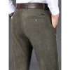 Bas Pour Hommes LITB | Homme Pantalon De Costume Pantalon En Velours Cotele Pantalon Pantalon De Costume Poche Plein Confort Respirable Exterieur Du Quotidien Sortie Melange De Coton Mode Decontractees Fonce