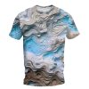 T-Shirts Et Debardeurs Pour Hommes LITB | Graphic Vagues Du Quotidien Design Retro Vintage Homme 3D Effet T Shirt Tee Sport Exterieur Vacances Sortie T-Shirt Manche Courte Col Ras Du Cou Chemise Printemps Ete Vetement Tenue